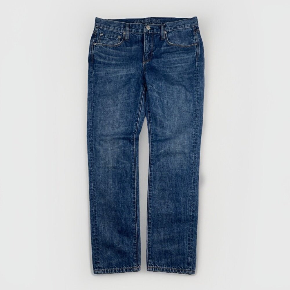 Paradise Mine Slim boyfriend Jean Blue - Size 26 Made in the USA